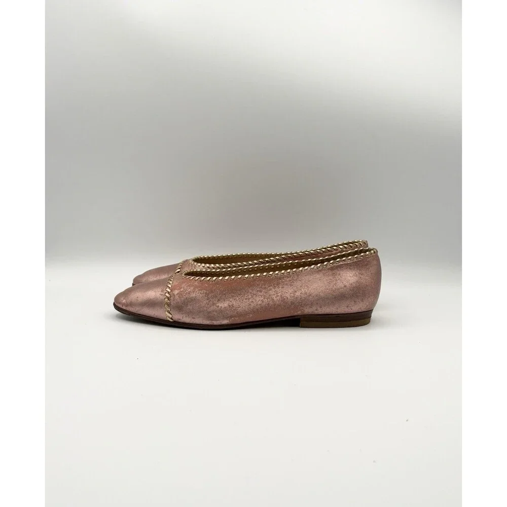 CHANEL pink metallic